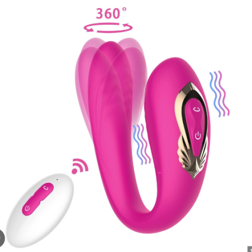Trứng rung ngoáy 2 đầu có remote – Kích thích kép, khoái cảm nhân đôi