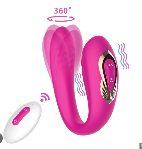 Trứng rung ngoáy 2 đầu có remote – Kích thích kép, khoái cảm nhân đôi