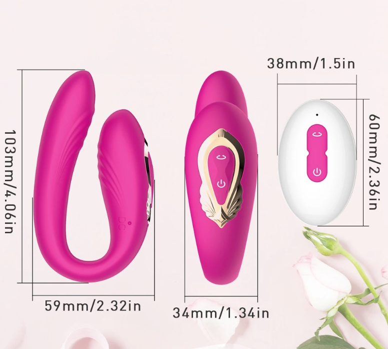Trứng rung ngoáy 2 đầu có remote – Kích thích kép, khoái cảm nhân đôi