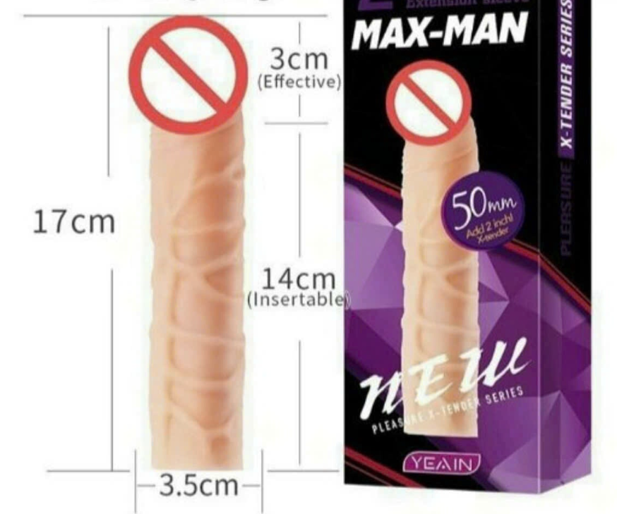 Bao đôn dên MAX-MAN Extension Sleeve tăng kích thước dương vật