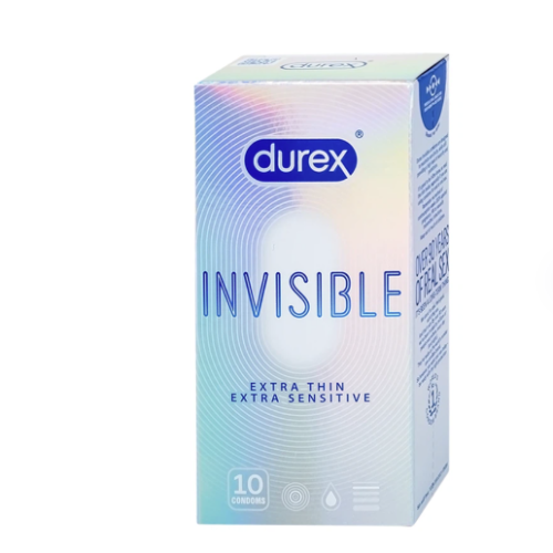 Bao cao su Durex Invisible siêu mỏng hộp 10 chiếc