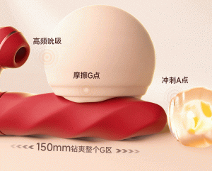 Gậy rung xoay Nữ Hoàng 3 trong 1 tích hợp xoay, thụt và bú hút cao cấp từ Omysky