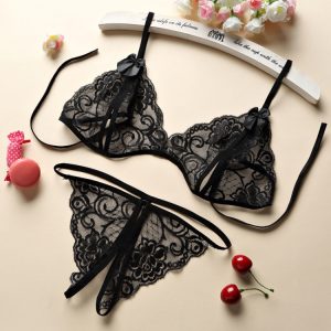 ĐỒ LÓT REN THƯA LỌT KHE – BỘ ĐỒ 2 MẢNH XUYÊN THẤU GỢI CẢM DÀNH CHO ĐÊM ĐẶC BIỆT