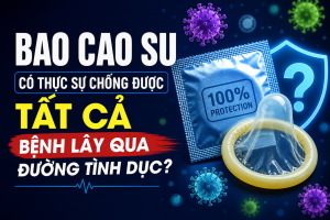 Bao cao su có thực sự bảo vệ 100% khỏi bệnh tình dục? Tìm hiểu sự thật, cách sử dụng đúng và cách phòng tránh hiệu quả nhất.