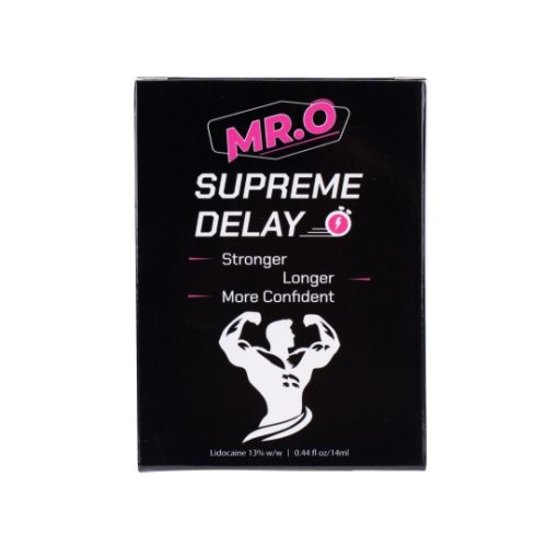 MR.O Supreme Delay là dòng xịt hỗ trợ kéo dài thời gian quan hệ, được thiết kế dành riêng cho nam giới hiện đại. Với hàm lượng Lidocaine 13% – cao nhất trong các dòng sản phẩm cùng phân khúc, sản phẩm giúp kiểm soát xuất tinh, kéo dài cuộc yêu và mang lại sự tự tin cho phái mạnh. sản phẩm được bán tại meowshop.vn