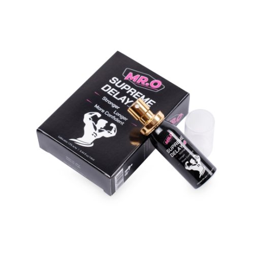 MR.O Supreme Delay là dòng xịt hỗ trợ kéo dài thời gian quan hệ, được thiết kế dành riêng cho nam giới hiện đại. Với hàm lượng Lidocaine 13% – cao nhất trong các dòng sản phẩm cùng phân khúc, sản phẩm giúp kiểm soát xuất tinh, kéo dài cuộc yêu và mang lại sự tự tin cho phái mạnh. sản phẩm được bán tại meowshop.vn