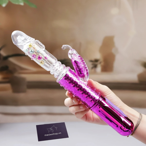 Dương vật giả LIBO có thiết kế rất đẹp mắt, hiện đại, được tích hợp nhiều chức năng tự động rung, ngoáy và thụt. mang đến cảm giác kích thích tuyệt vờ.