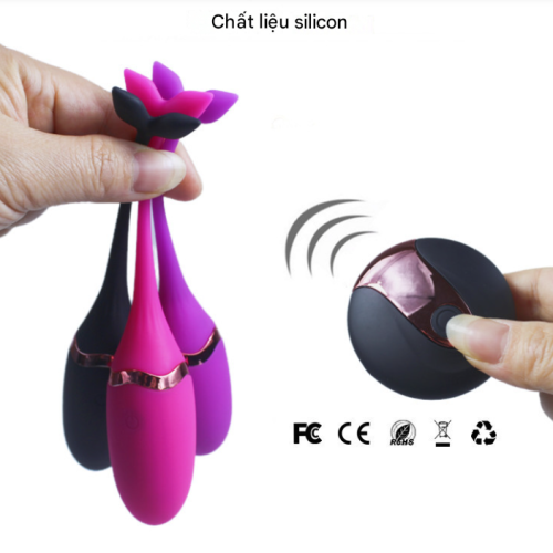 Trứng rung cá heo rung 10 chế độ có remote